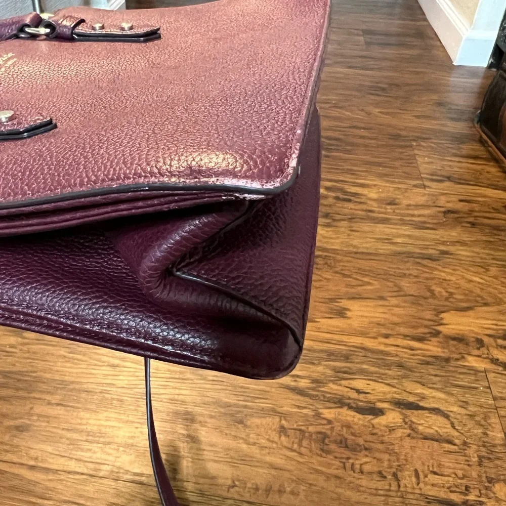 Kate Spade Burgundy Leather Handbag - Picture 8 of 10